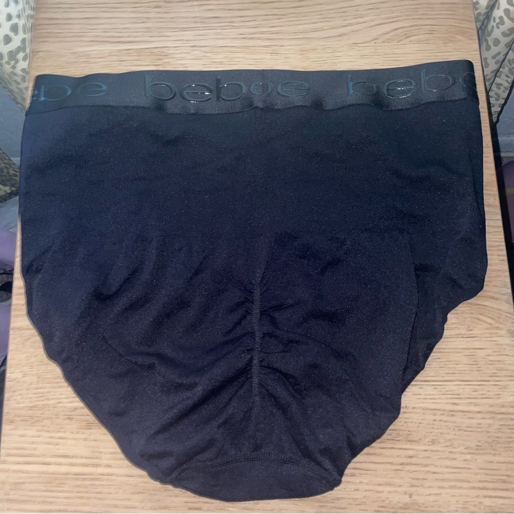 NEW Plus Size 3X Bebe Black Shaping Briefs Panties